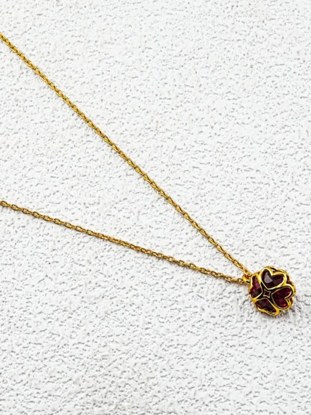 Kate Spade Four-Leaf Clover Crystal Necklace